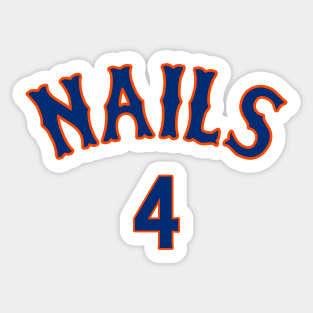 Mets Lenny Dykstra Nails Shirt Sticker